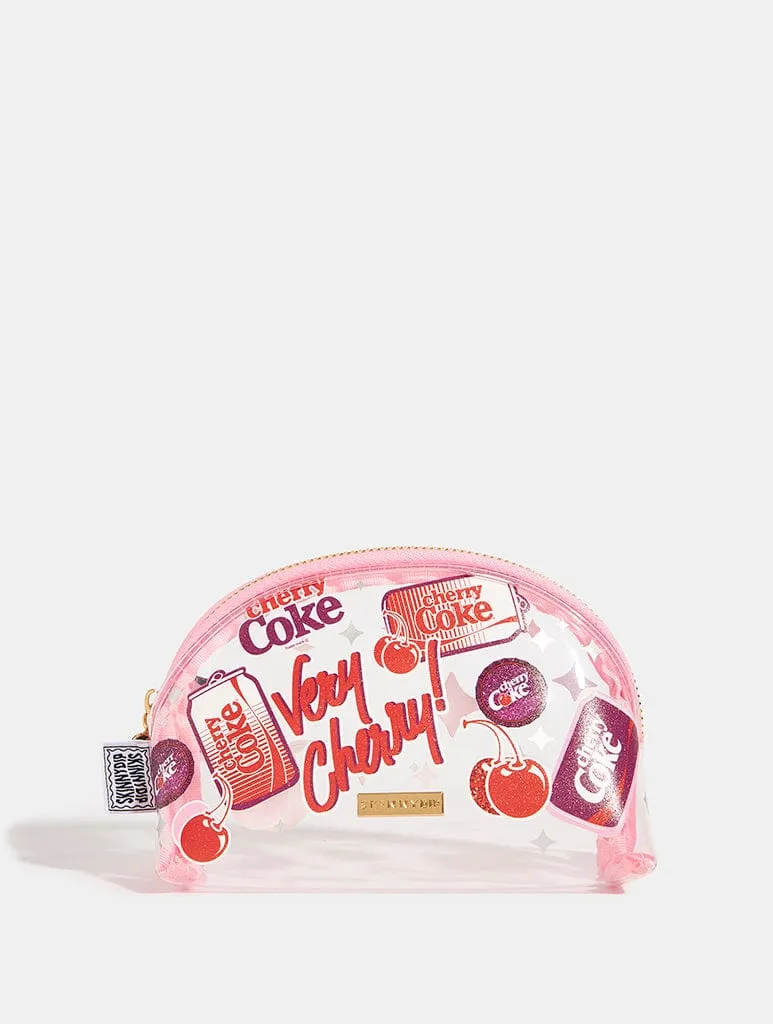 Cherry Coke Glitter Sticker Effect Mini Pouch
