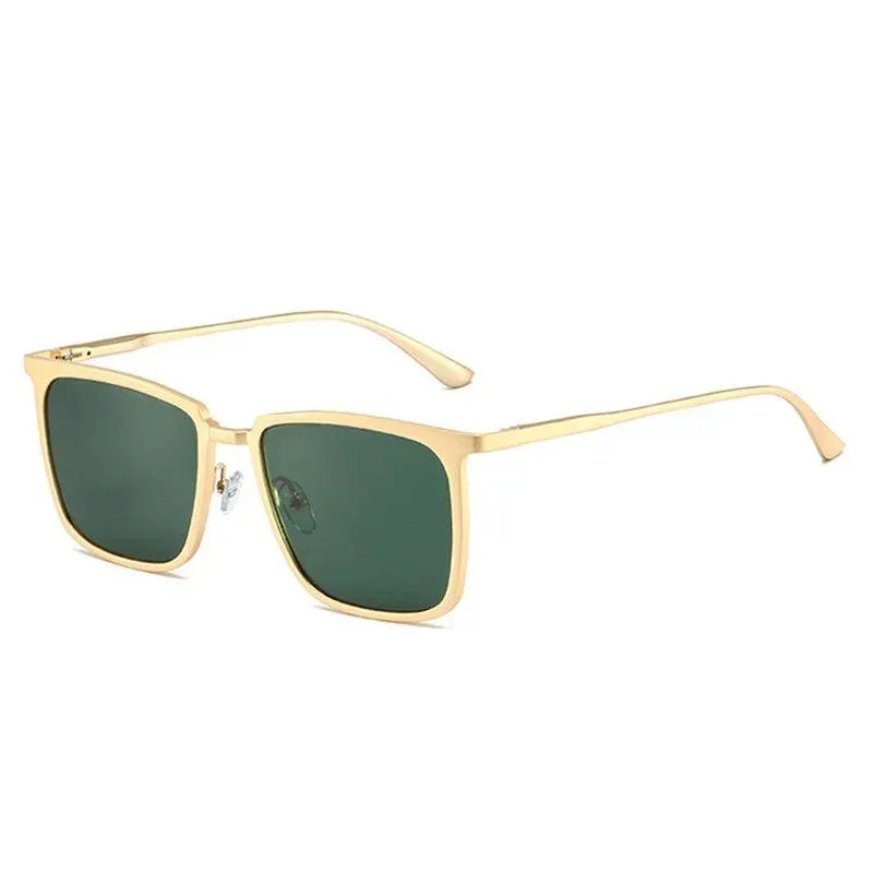 Chic Retro Square Sunglasses with UV400 Protection and Sleek Metal Frame