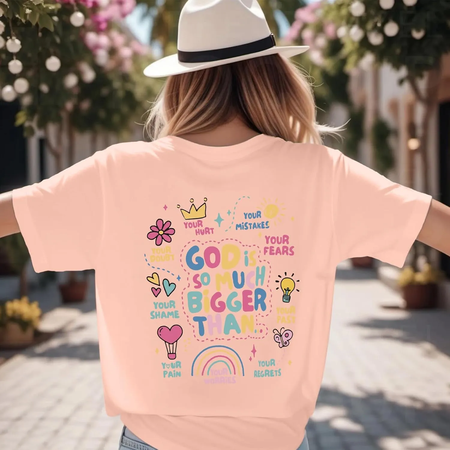 Christian Tshirts for Women Faith T Shirts Jesus God Shirts Religious Gifts Tee Funny Inspirational Graphic Tees Tops