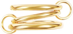 Chunky Gold Stackable Rings for Women,Dainty Multi-Link Rings Non Tarnish Women Jewelry,18k Gold Plated Stacking Rings Set Size 5-11