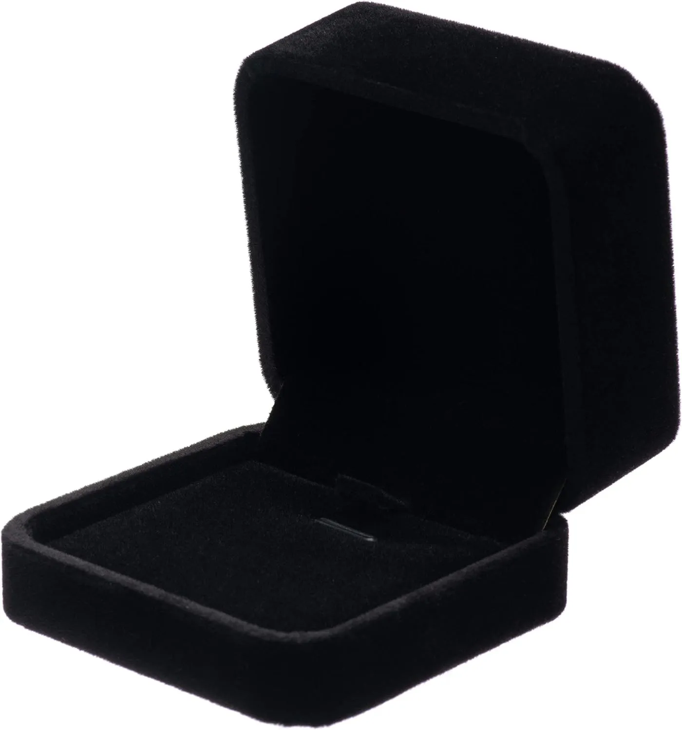 Classic Velvet Jewelry Gift Box Case for Necklace Pendant (Black)