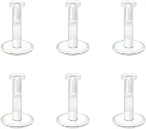Clear Piercing Jewelry Clear Piercing Retainers Nose Rings Belly Button Ring Septum Eyebrow Lip Cartilage Tragus Earring Retainer Nose Piercing Kit Body Piercing Jewelry for Women Men