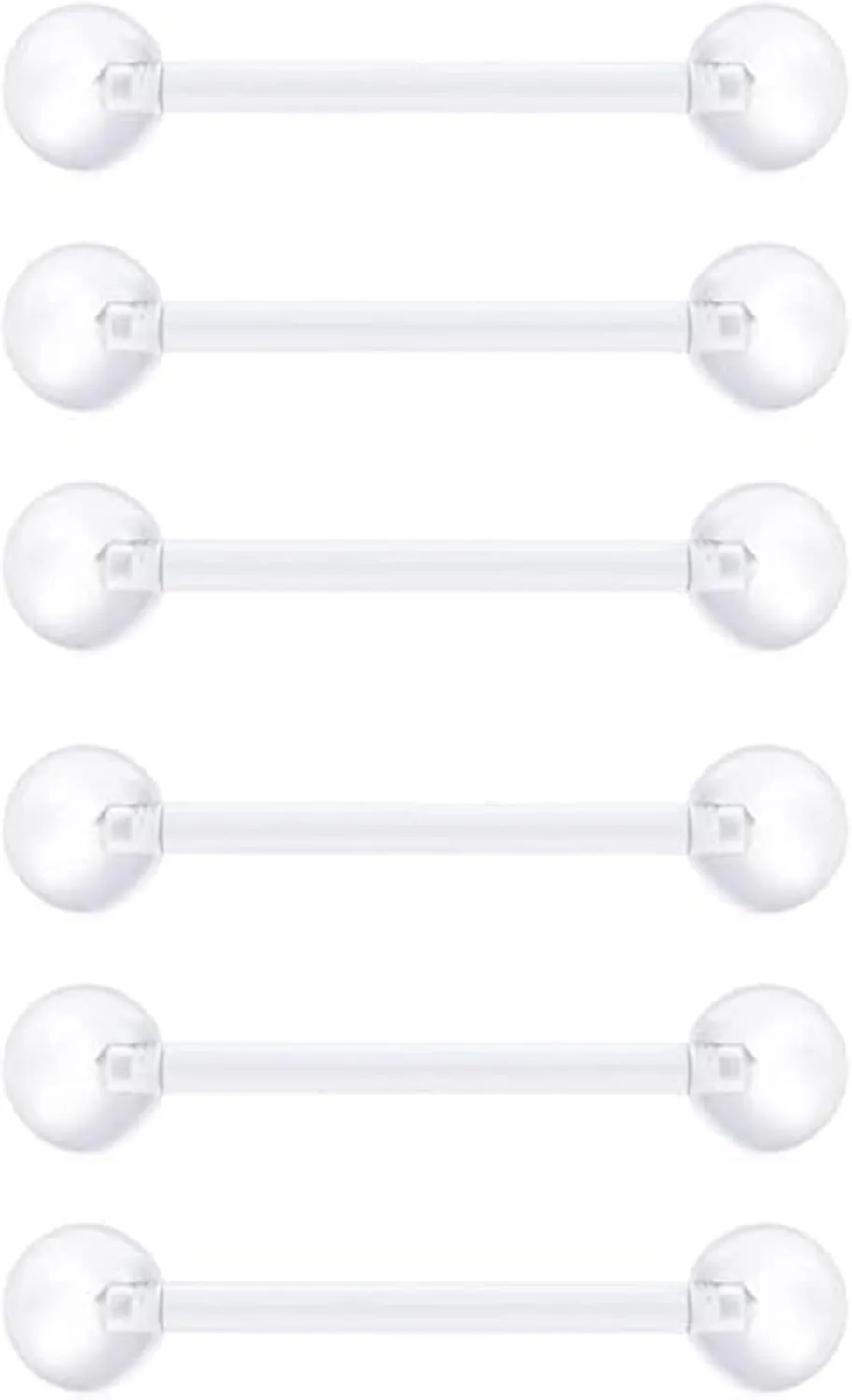 Clear Piercing Jewelry Clear Piercing Retainers Nose Rings Belly Button Ring Septum Eyebrow Lip Cartilage Tragus Earring Retainer Nose Piercing Kit Body Piercing Jewelry for Women Men