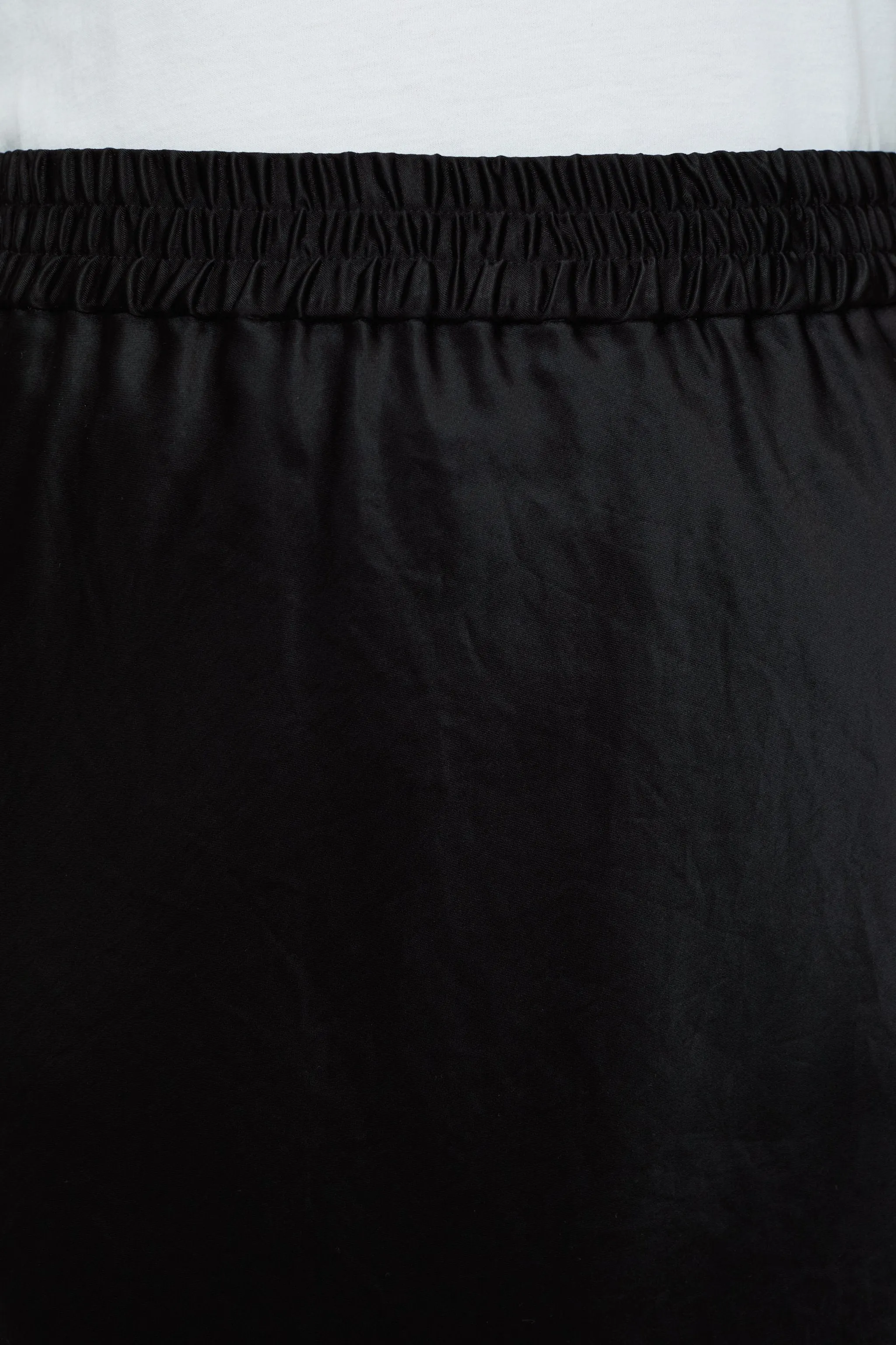 CLOSED WOMENS SATIN MAXI SKIRT - BLACK
