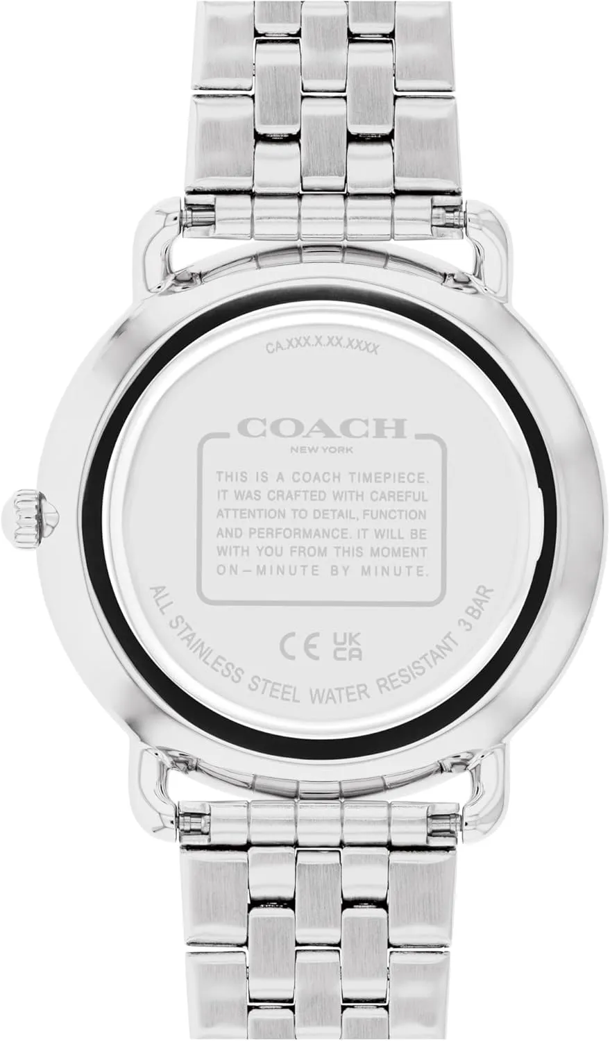 Coach Elliot 2H Quartz Watch for Men - Stainless Steel Wristwatch - Classic, Minimalist - Water Resistant 3 ATM/30 Meters - Premium Fashion Timepiece for Everyday Wear - 41mm