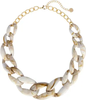 Coiris Statement Chunky Acrylic Chain Link Choker Necklace Fashion Women Collar Necklaces Acrylic Resin Chain Necklace