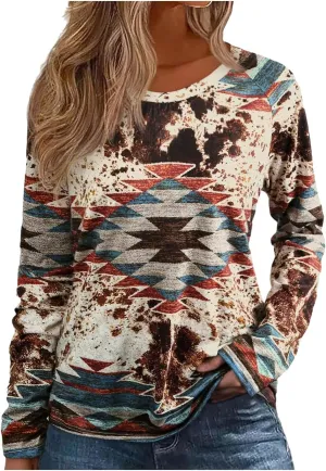 Country Concert Tops Outfit Long Sleeve Shirts for Women Nashville Outfits for Women Country Music Graphic Tees Shirts