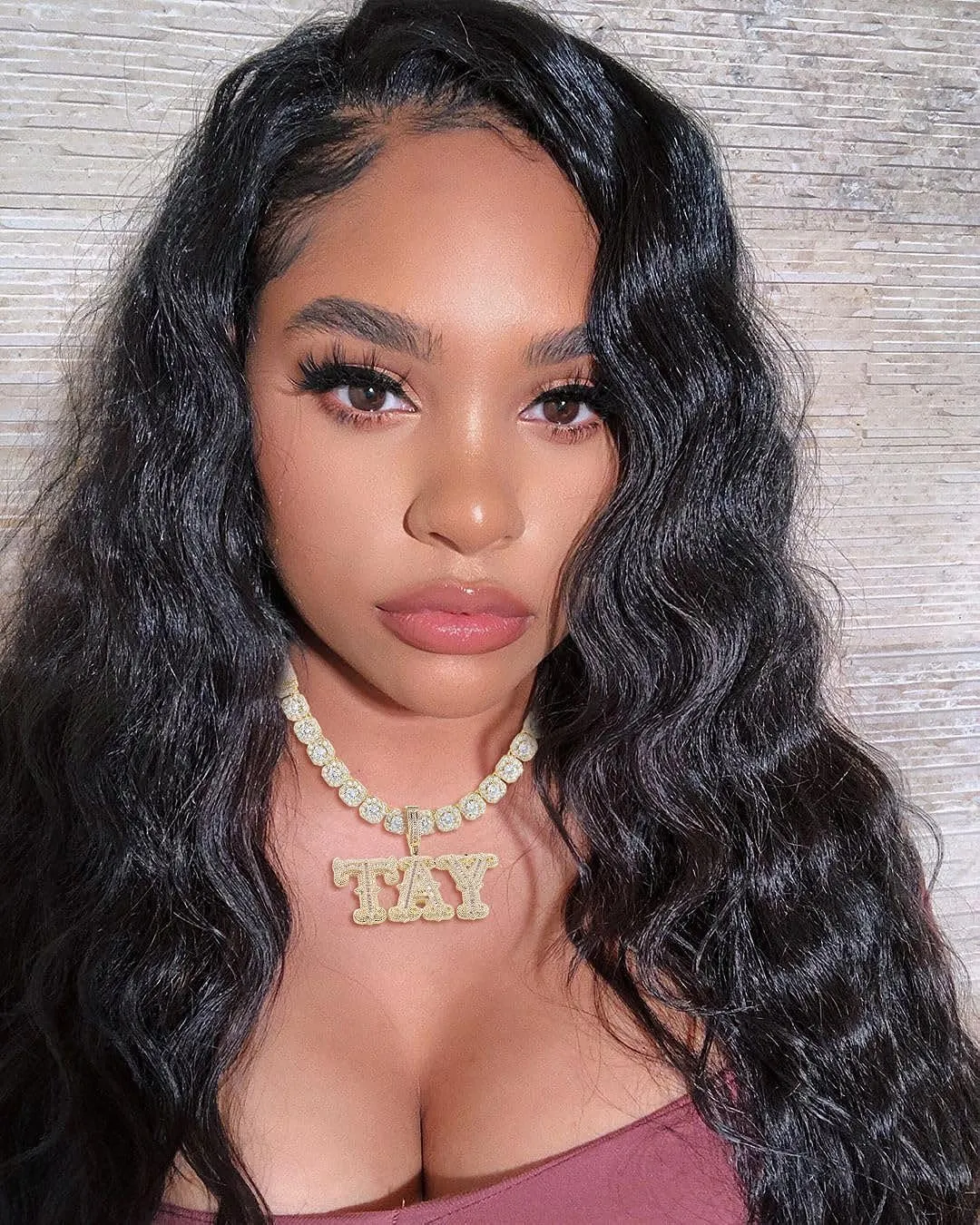 Custom Chain Name Necklace Personalized Letter Pendant Bubble Custom Necklace Iced Out Customized Jewelry Rope Chain for Hip Hop Men Rapper Women