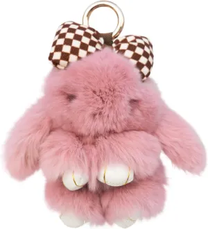 Cute Bunnylulu Keychain for Woman: Kawaii Bunny Plush Keychain Fuffy Key Chains