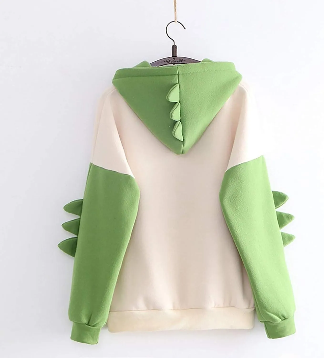 Cute Hoodies for Women Teen Girls Kawaii Japanese Dinosaur Hoodie Tops Stitching Long Sleeve Hooded Sweatshirts
