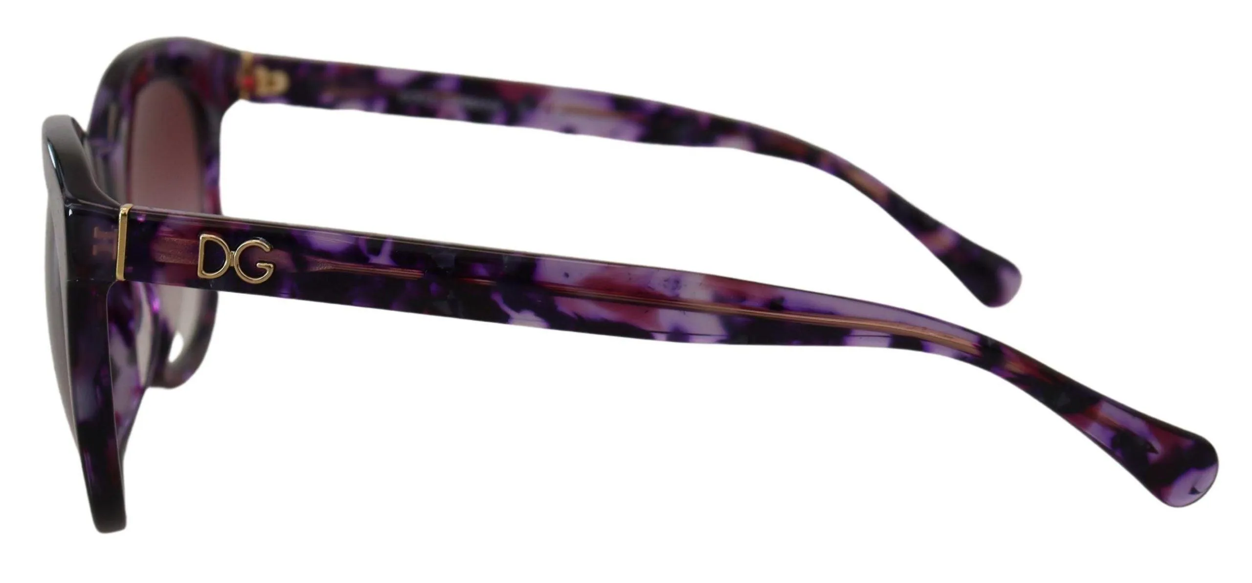 Dolce & Gabbana Purple Tortoise Oval Full Rim Eyewear DG4249F Sunglasses