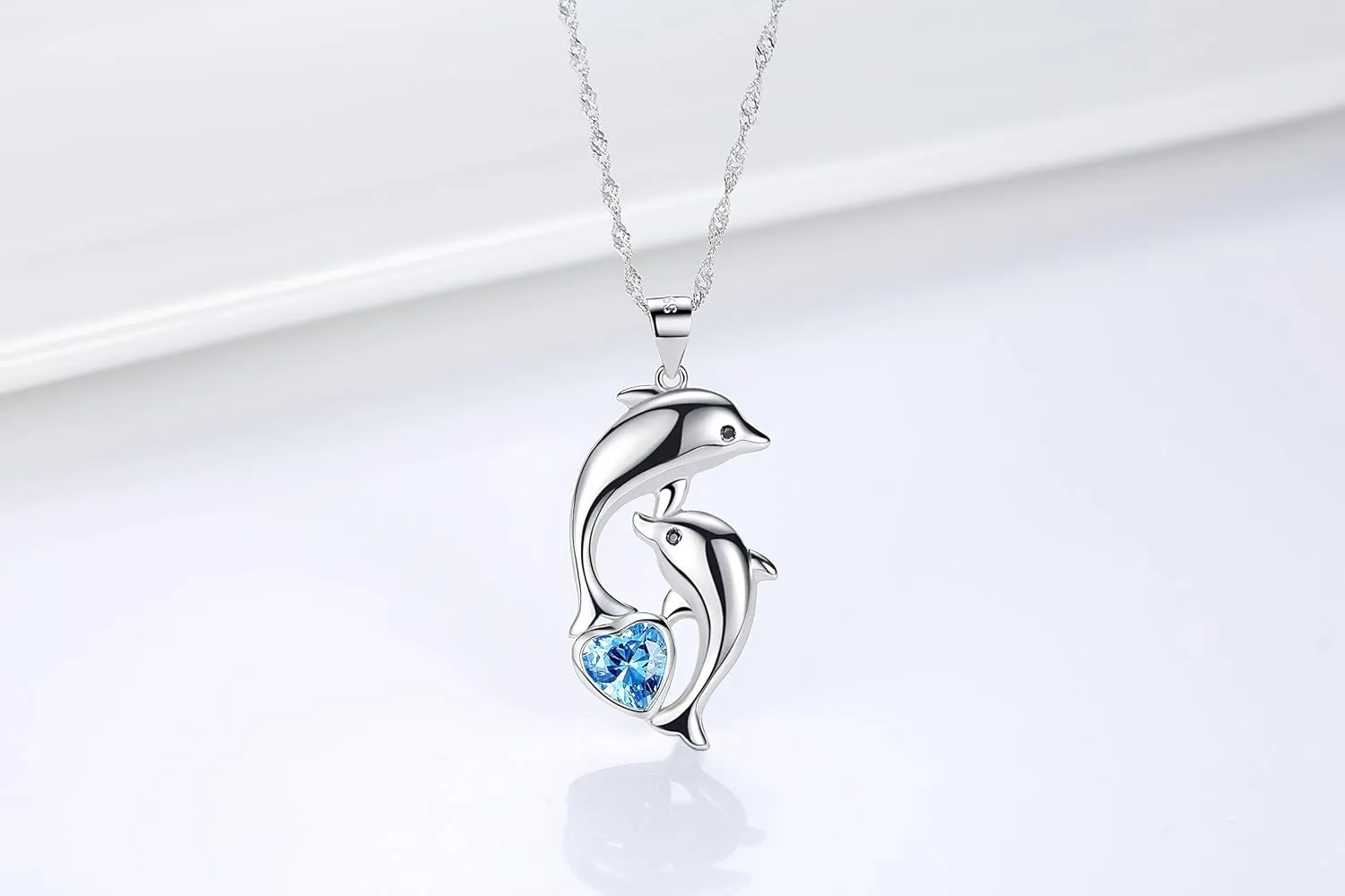 Dolphin Necklace 925 Sterling Silver Mothers Day Gifts For Women Necklace Chains