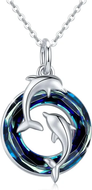 Dolphin Necklace 925 Sterling Silver Mothers Day Gifts For Women Necklace Chains