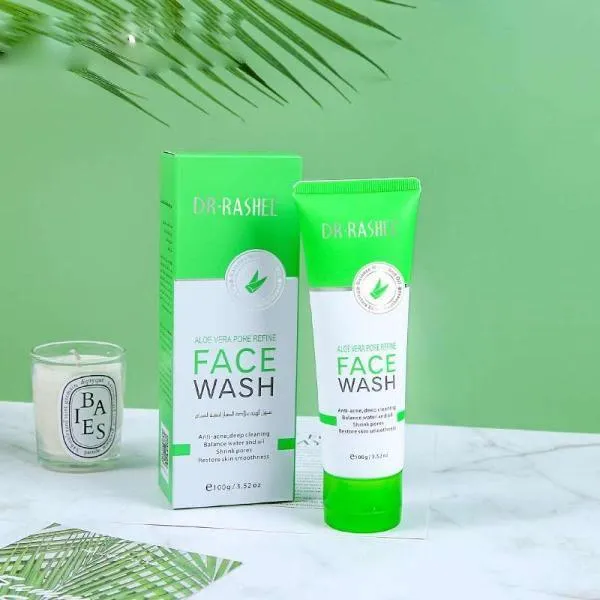 DR.RASHEL Moisturizing Deep Cleansing Natural Aloe Vera Oil Control Anti Acne Face Wash 100gm