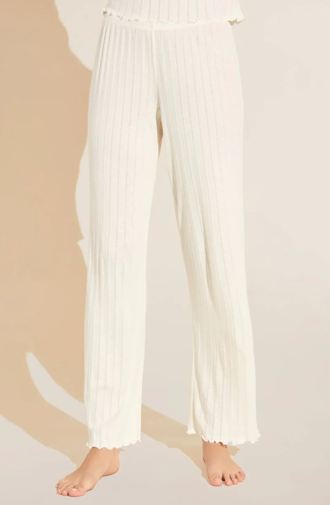 Eberjey Pointelle Pant Ivory