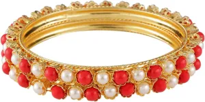 Efulgenz Indian Style Bollywood Traditional Gold Tone Beads Crystal Wedding Bridal Bracelet Bangle Set Jewelry