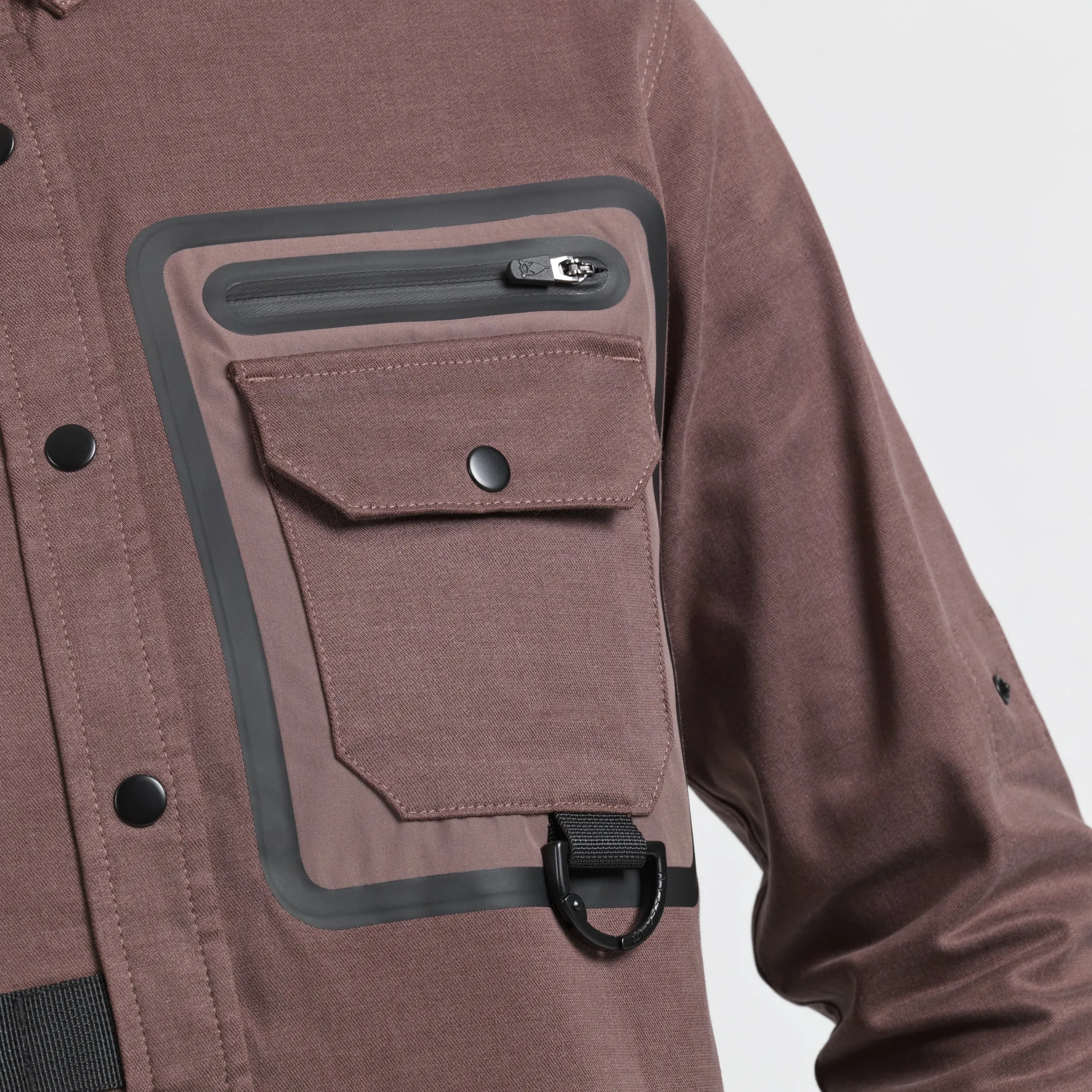 Elyzion "Como" Utility Shirt - Oil Green