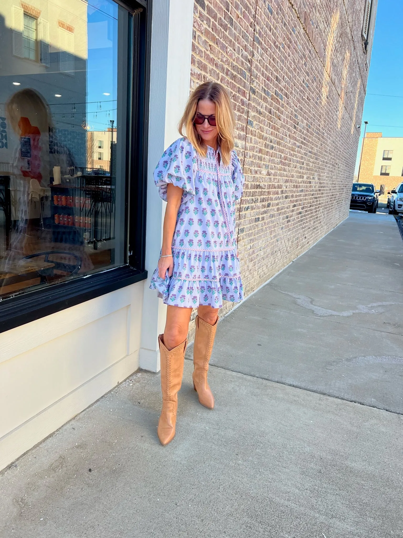 ENTRO | Lavender Lane Printed Dress