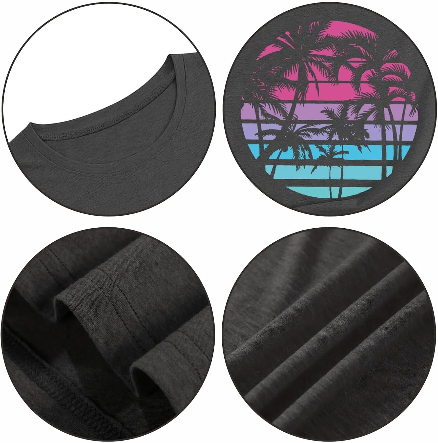 EUOW Tshirts for Womens Graphic Summer Tees Short Sleeve Loose Fit Trendy Tops
