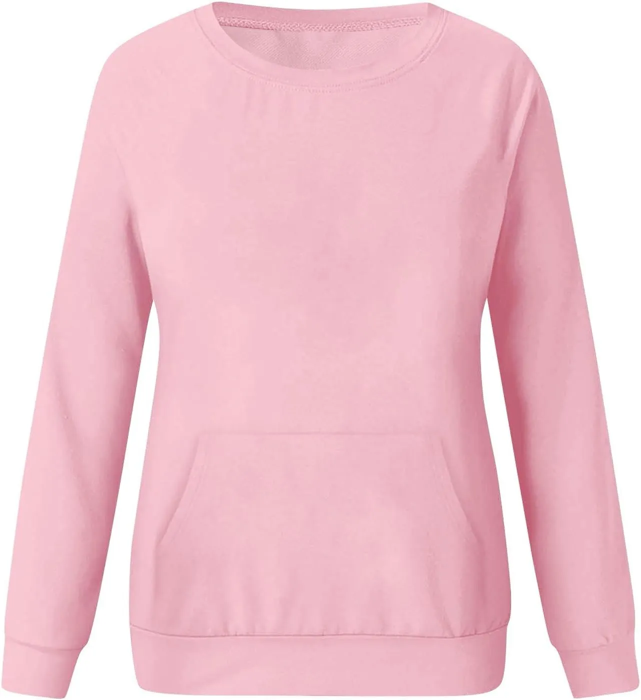fanmpghleoo Fleece Lined Sweatshirt Women Drop Shoulder Crewneck Sweatshirts Workout Athletic Soft Plain Tunic Pullover Tops