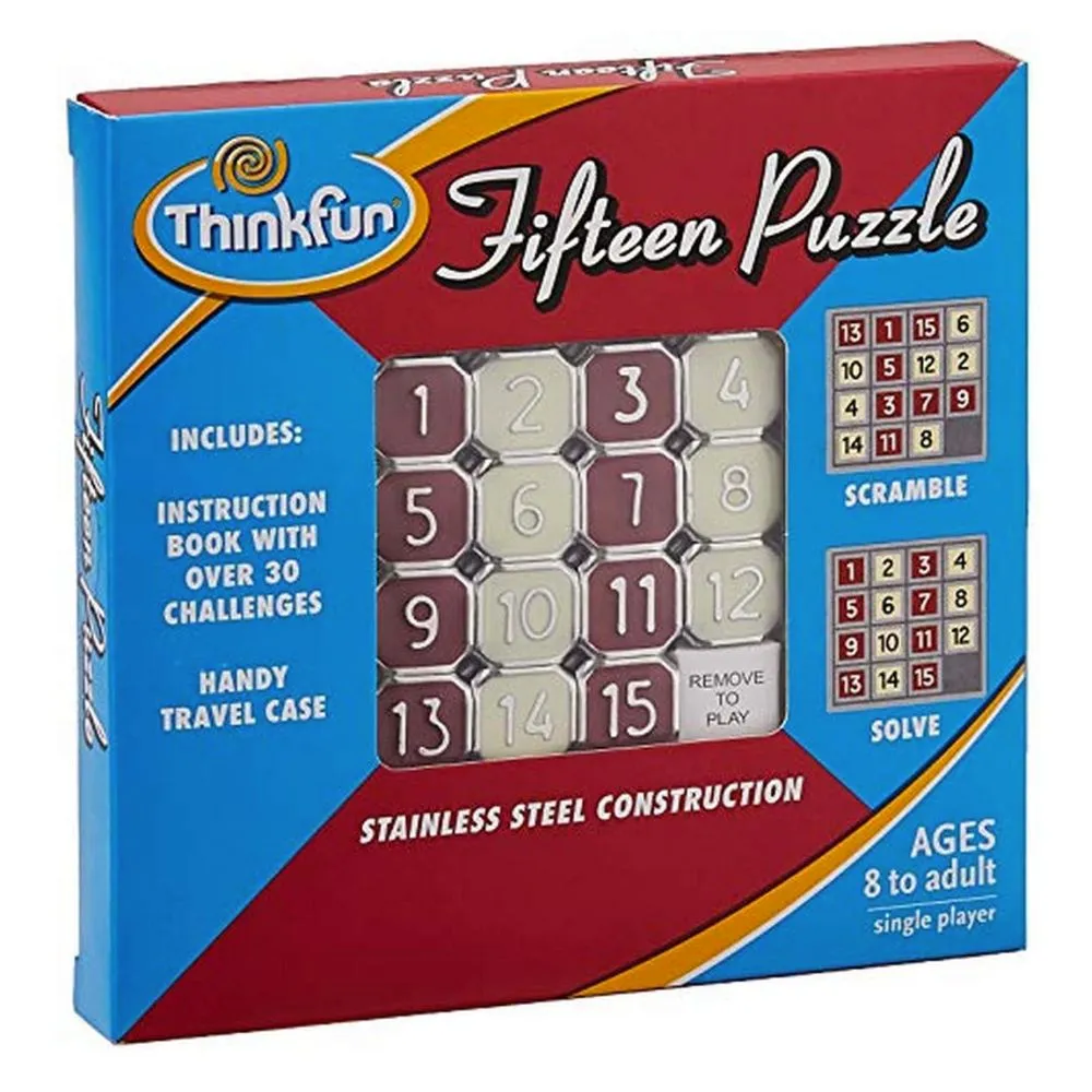 Fifteen Puzzle Stainless Steel Construction