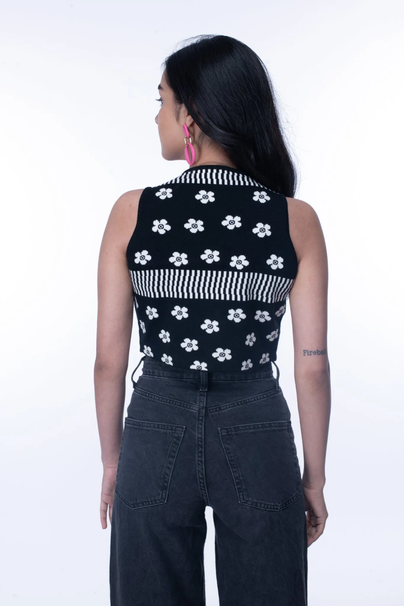 Floral Eclipse Crop Top