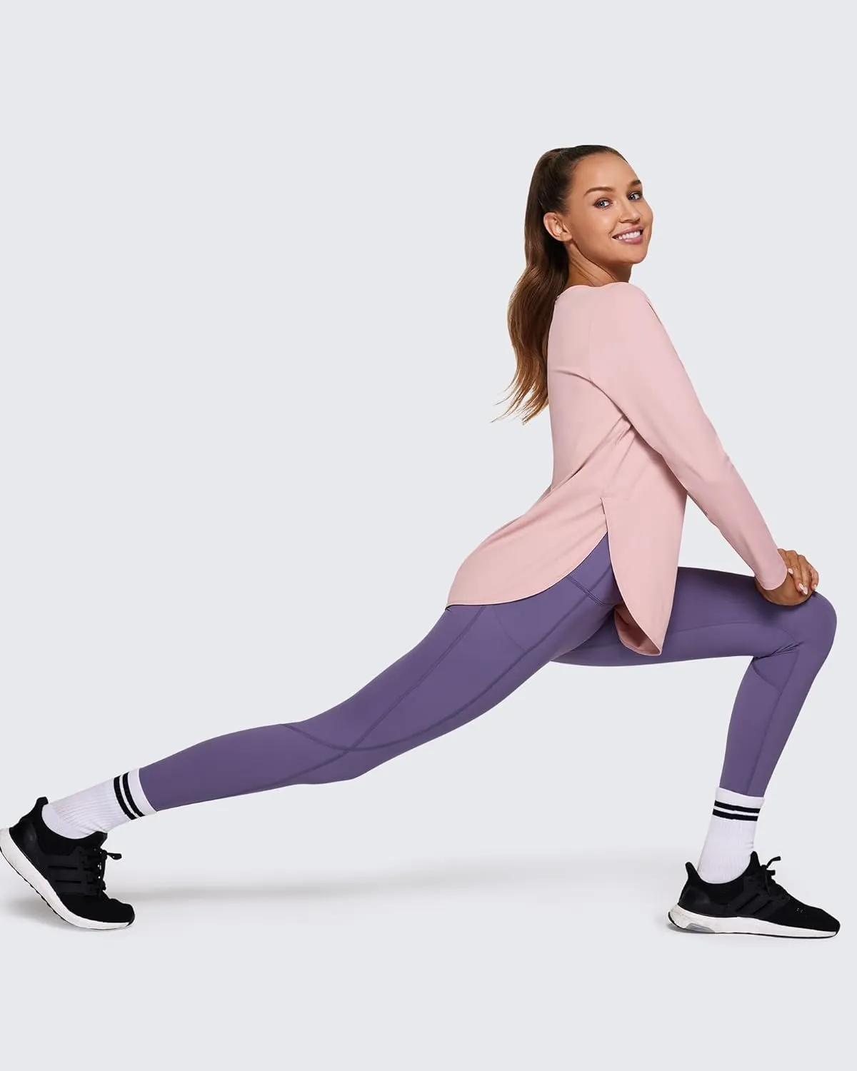 G4Free Long Sleeve Workout Tops for Women Loose Fit Athletic Gym Shirts Fall Winter Casual T-Shirts 2023