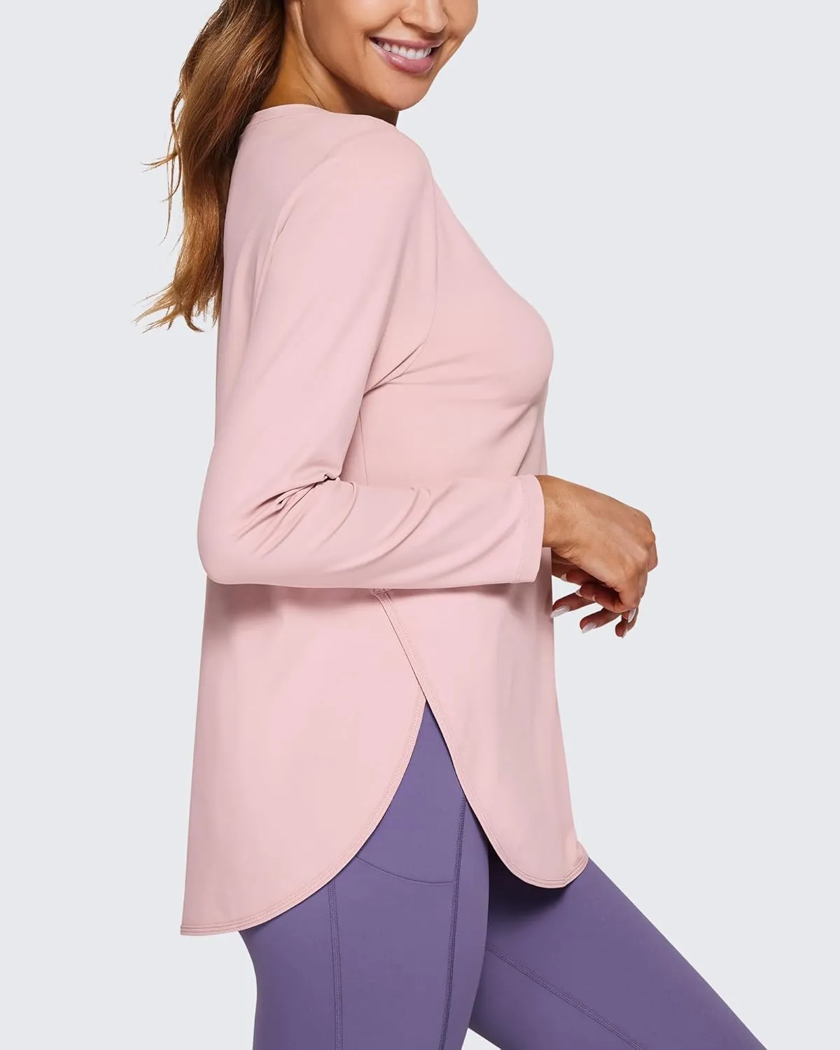 G4Free Long Sleeve Workout Tops for Women Loose Fit Athletic Gym Shirts Fall Winter Casual T-Shirts 2023