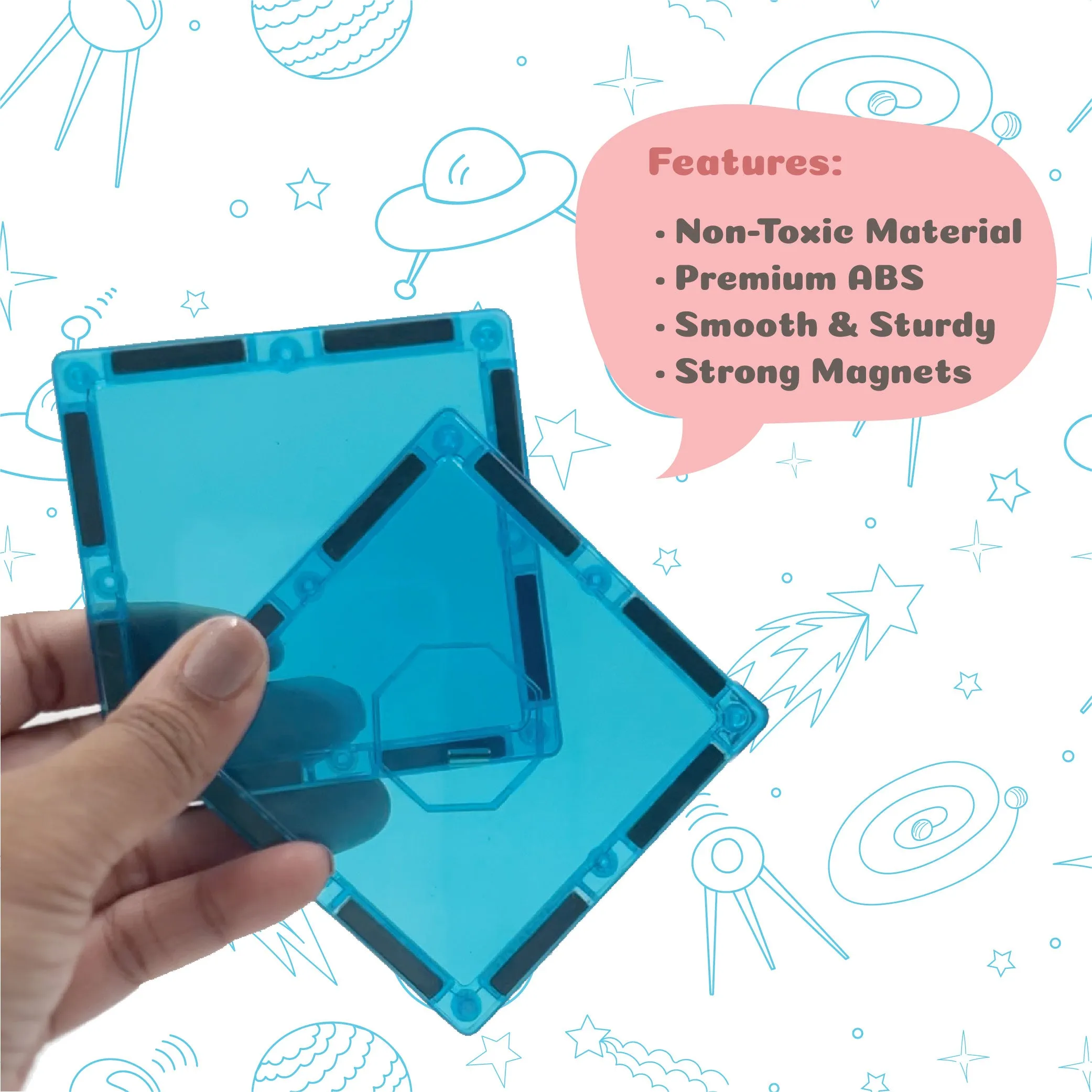 Galaxy Magnetic Tiles