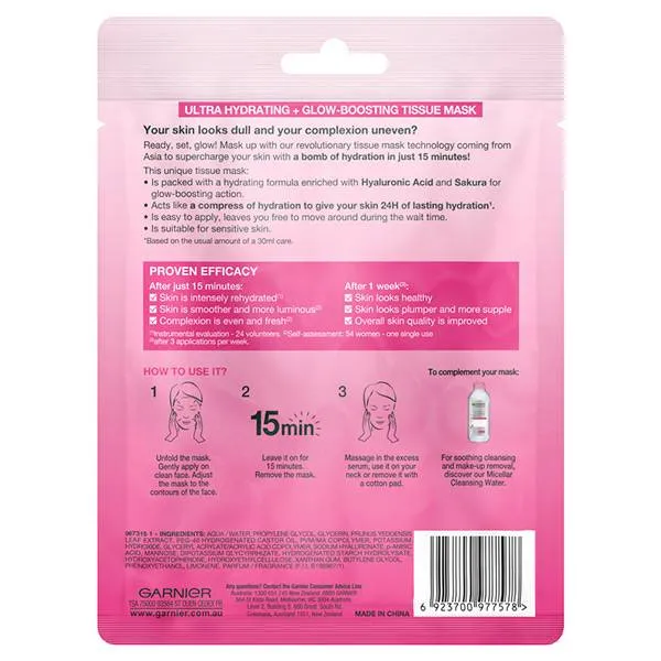 Garnier Hydra Bomb Tissue Mask