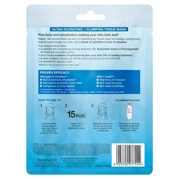Garnier Hydra Bomb Tissue Mask