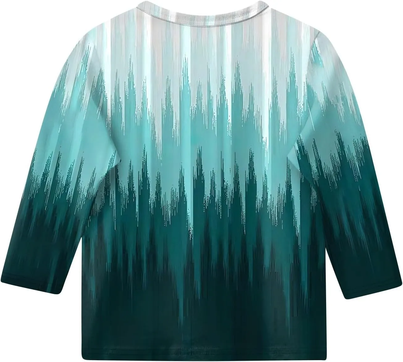 Girls Long Sleeve Shirts Printed Crew Neck Pullover Tops 3/4 Sleeve Lightweight Blouses Fall Winter Sweatshirts