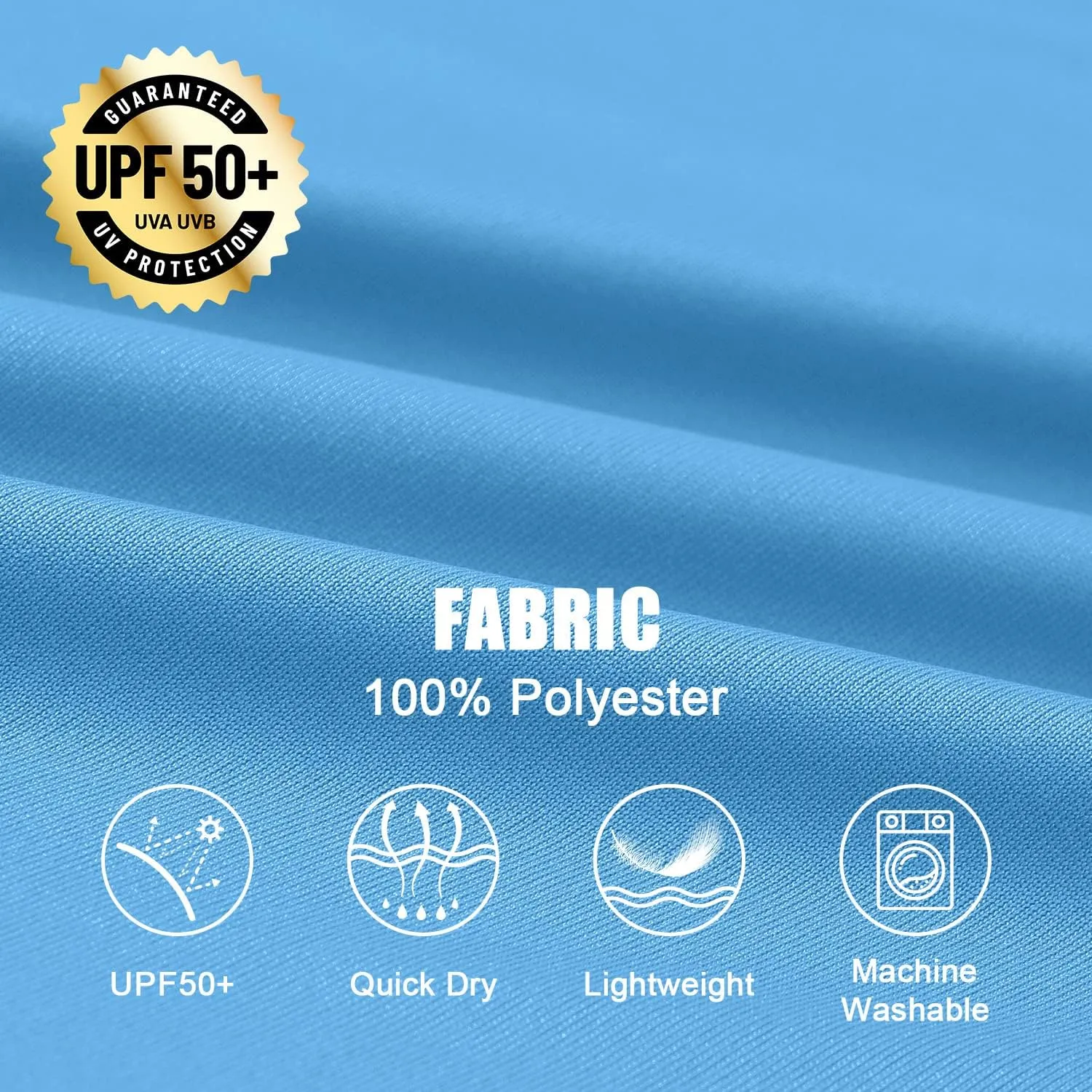 Gopune Men's Swim Shirts Rash Guard Long Sleeve UPF 50  Sun Protection Quick Dry Outdoor Hiking Fishing Shirts