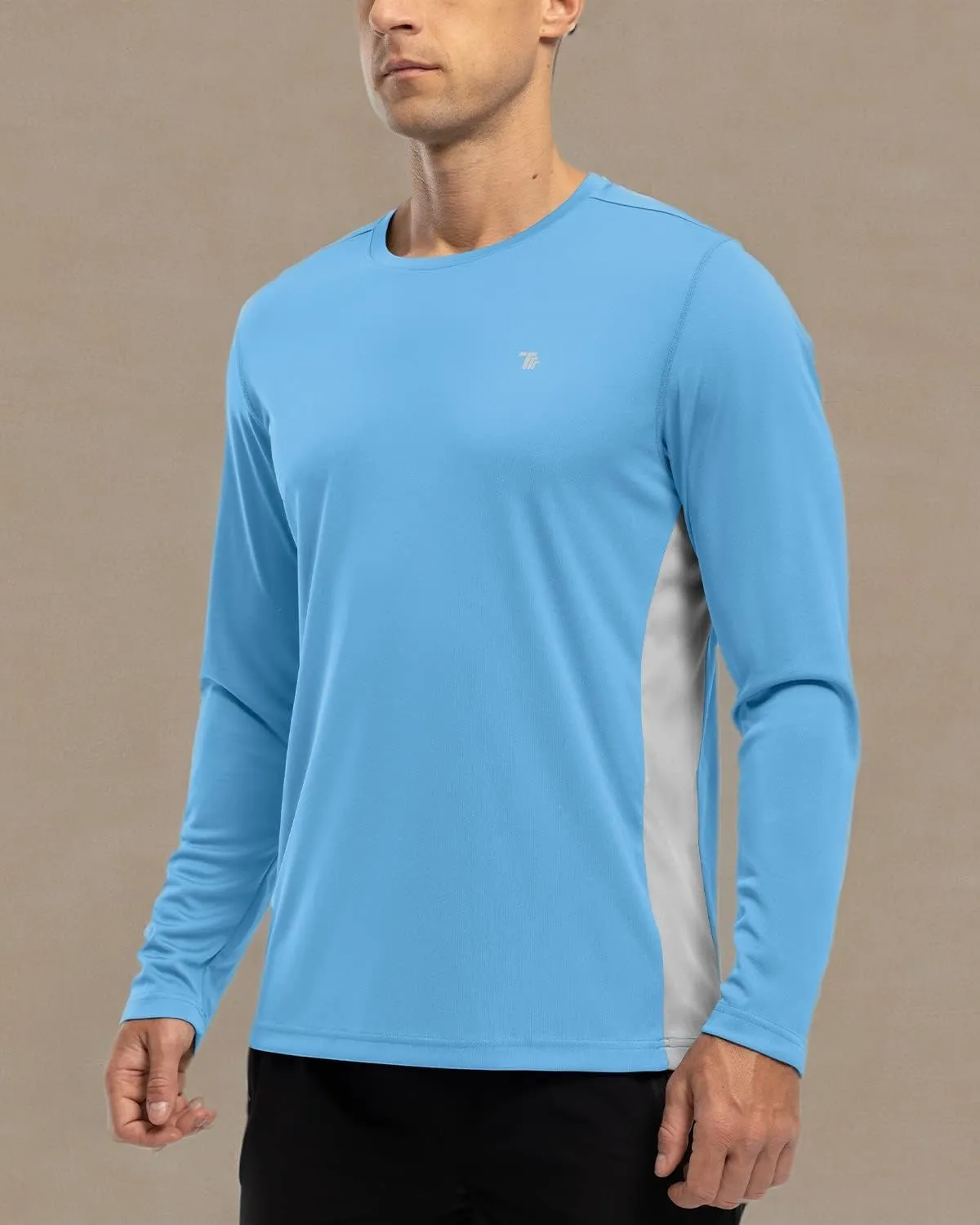 Gopune Men's Swim Shirts Rash Guard Long Sleeve UPF 50  Sun Protection Quick Dry Outdoor Hiking Fishing Shirts