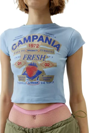 Graphic Baby Tees for Women Y2k Short Sleeve Floral Print Crop Tops Vintage Aesthetic Summer Teens Girl T-Shirt