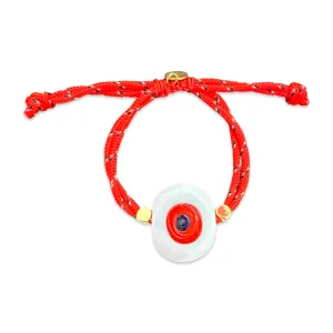 Greek eye bracelet red big