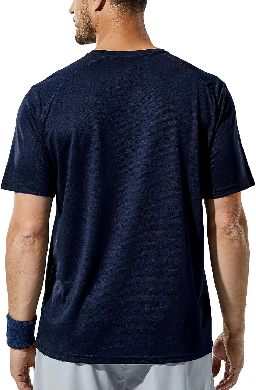Haimont Men's Dry Fit Athletic Shirts for Running Workout Moisture Wicking Quick Dry Outdoor Short Sleeve T-Shirts