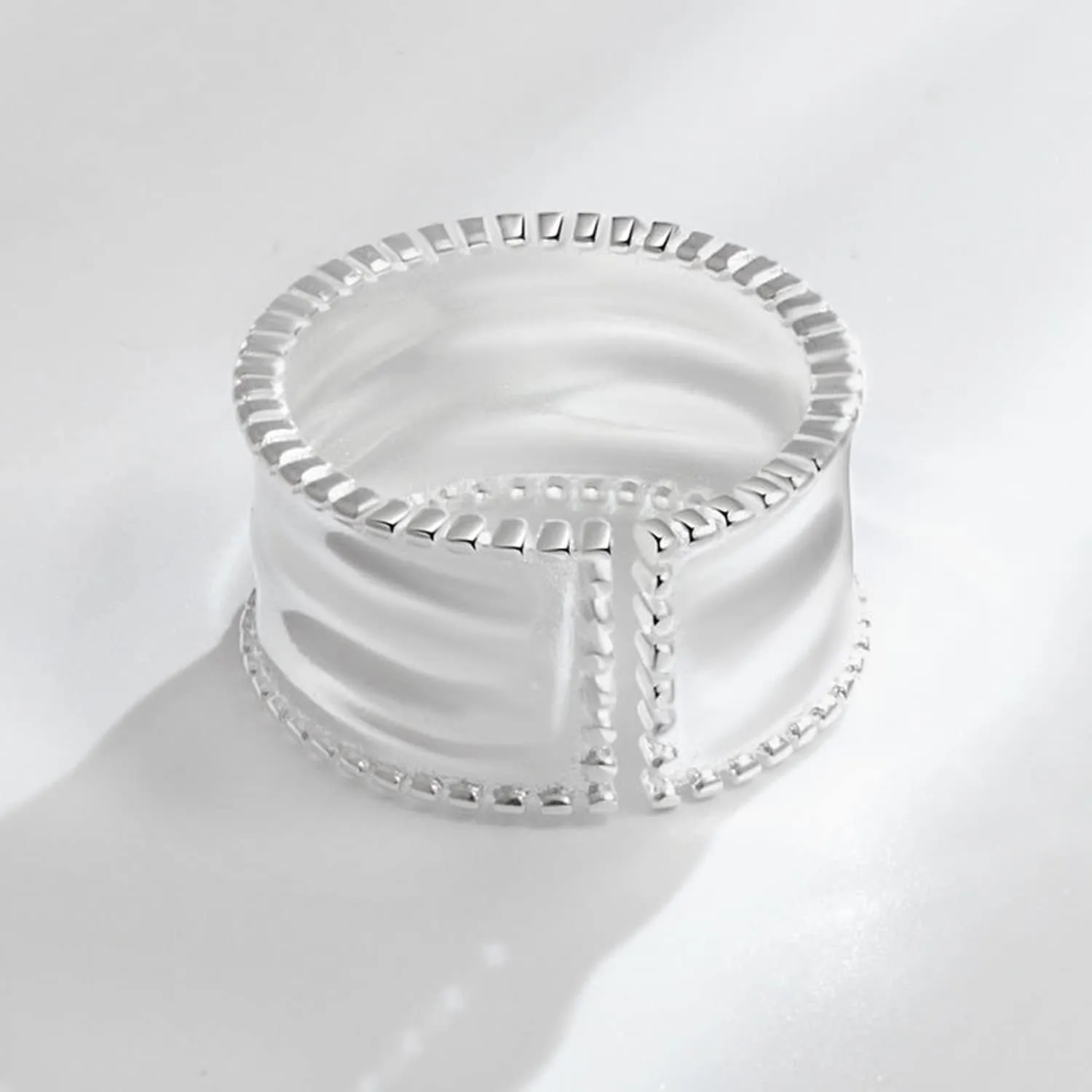 Handmade Hammered 925 Sterling Silver Rings Open Adjustable Wide Cuff Band Ring Thumb Rings for Women Men