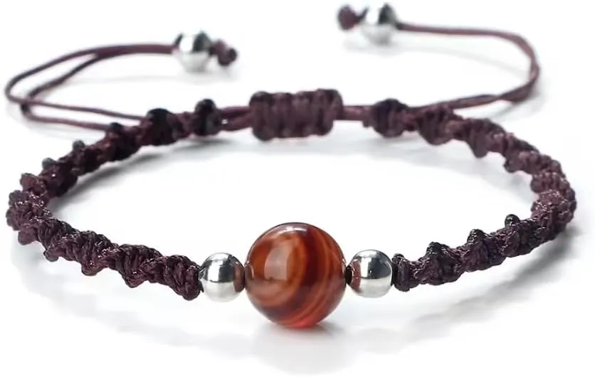 Handmade Woven Rope Braided Bracelet Bead String Thread Adjustable Knot Nylon Bangles Tibetan Buddhist
