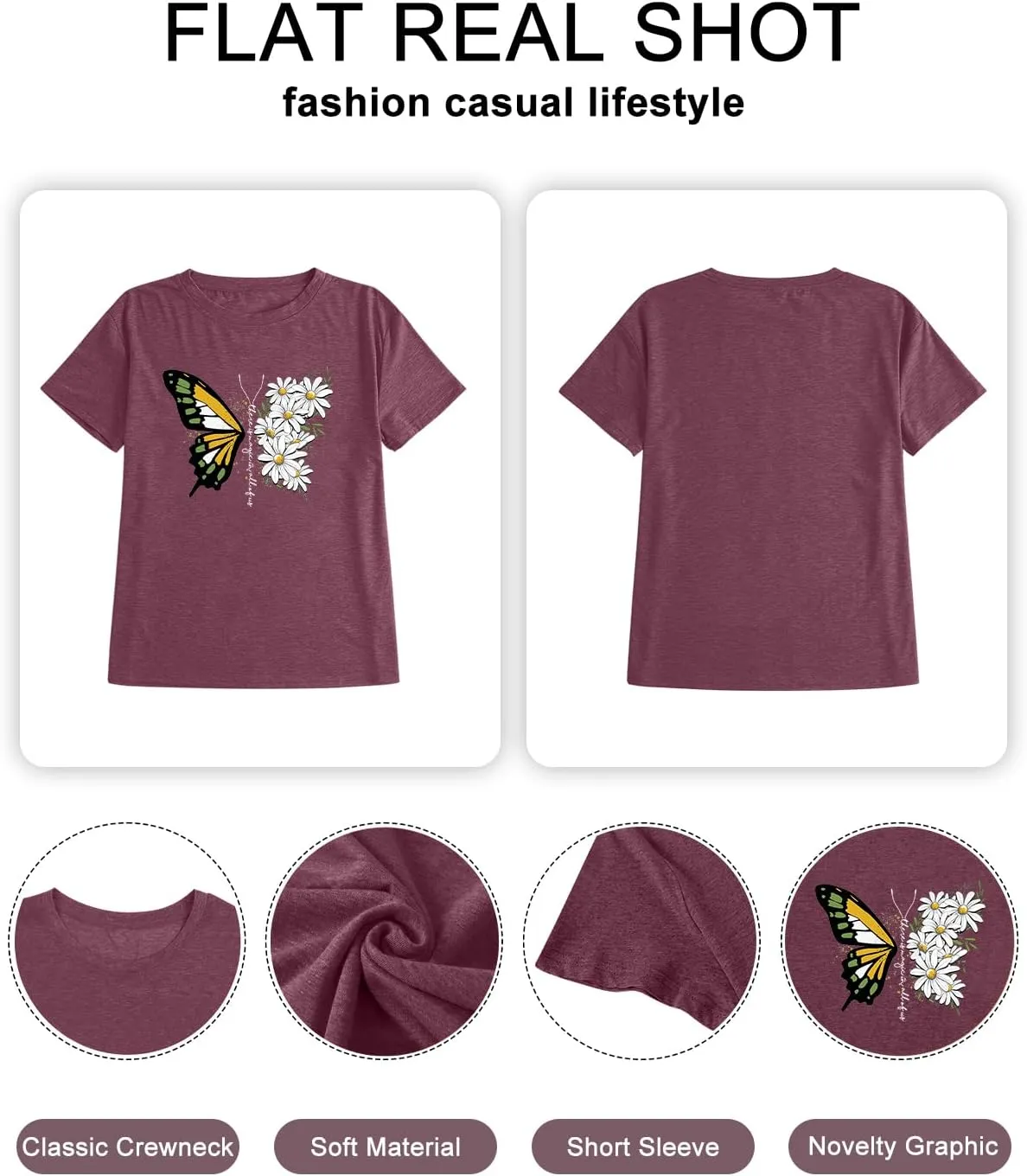 HDLTE Plus Size Womens Country Shirts Funny Western Graphic Tees Short Sleeve Flower Tops Blouses Casual Summer T-Shirt