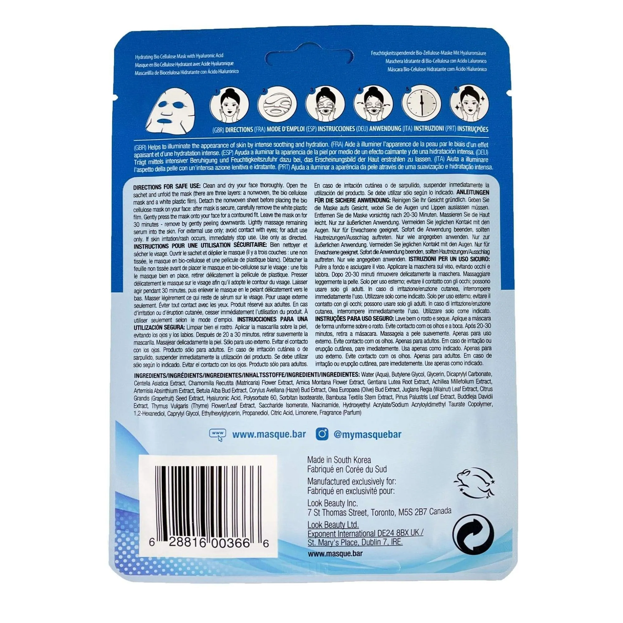 Hydrating Bio Cellulose Mask