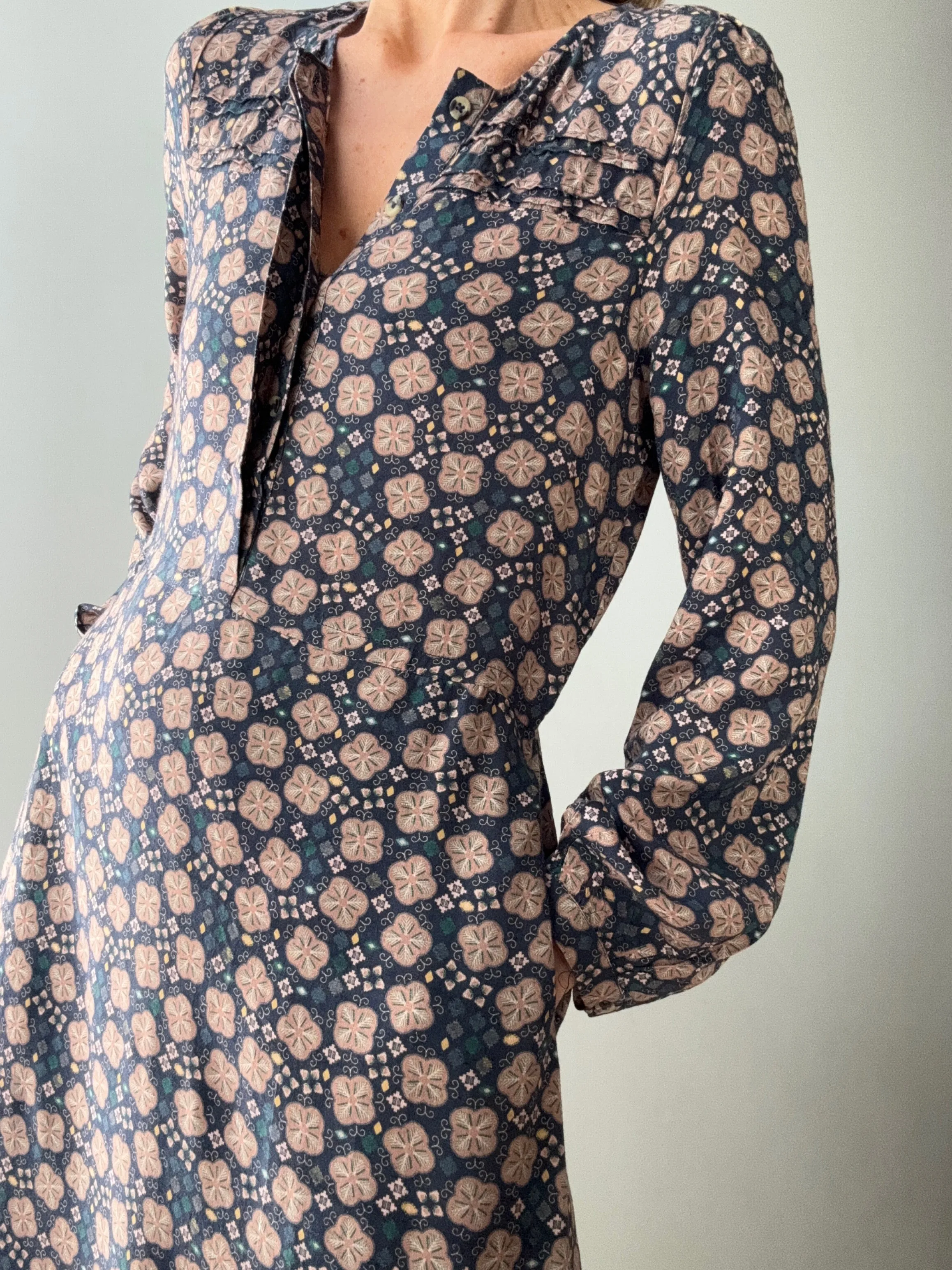 Indi & Cold Vestido Dress Blue