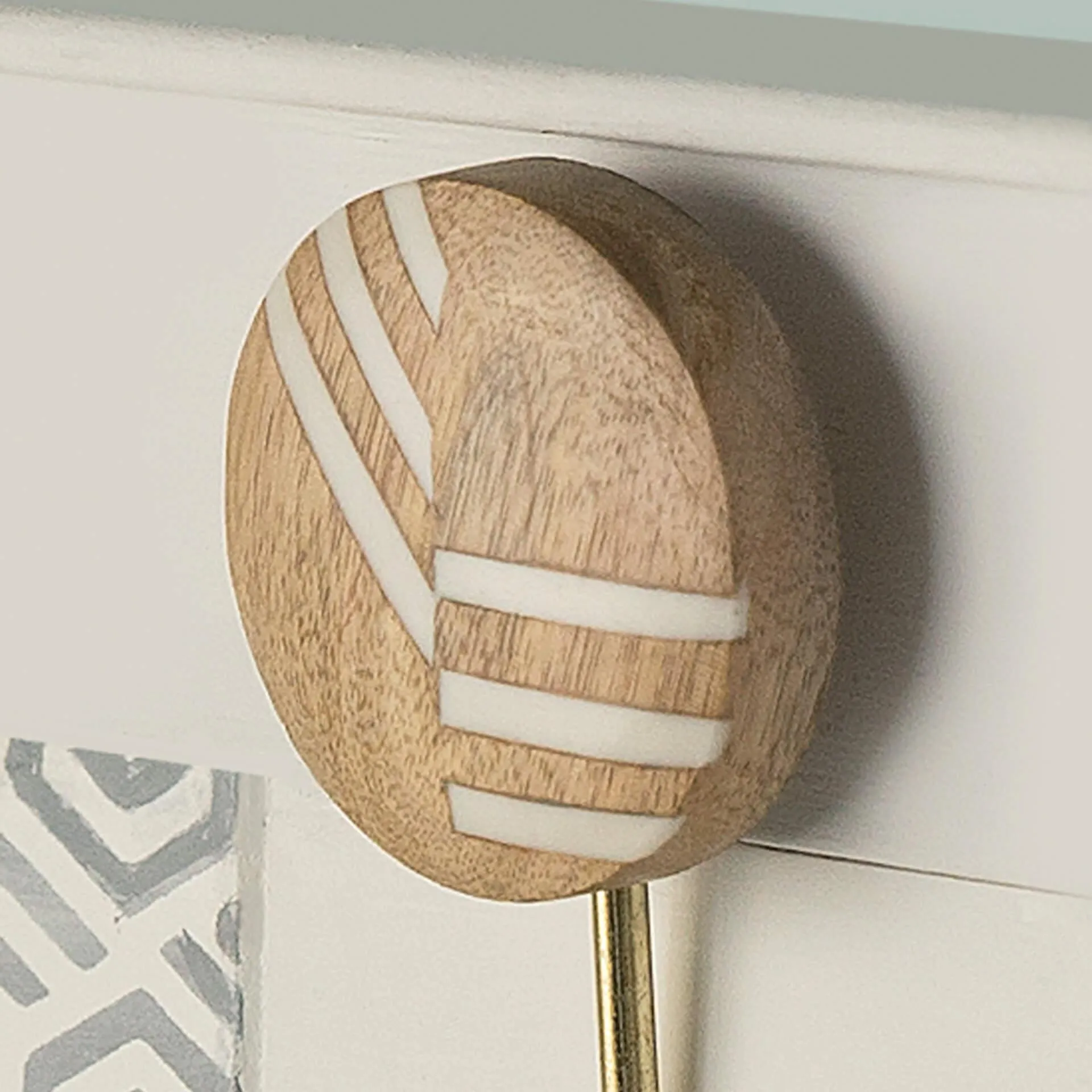 intersections natural wooden wall hook