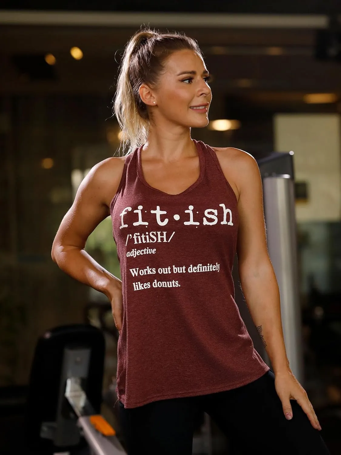 IRISGOD Womens Workout Tank Tops Summer Graphic Twisted Back Sleeveless Tops Athletic Gym Shirts