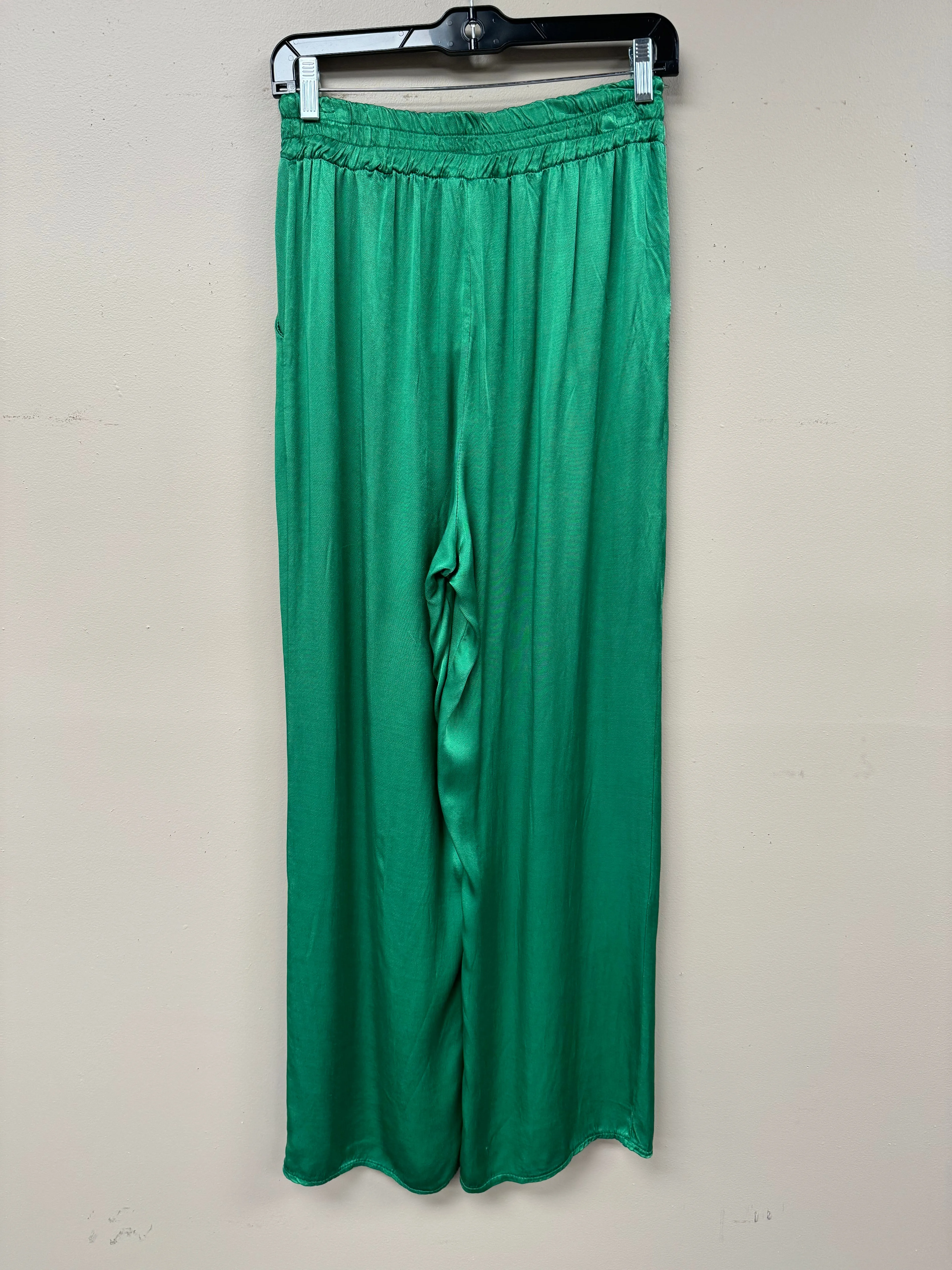 Italian Satin Wide Leg Pants