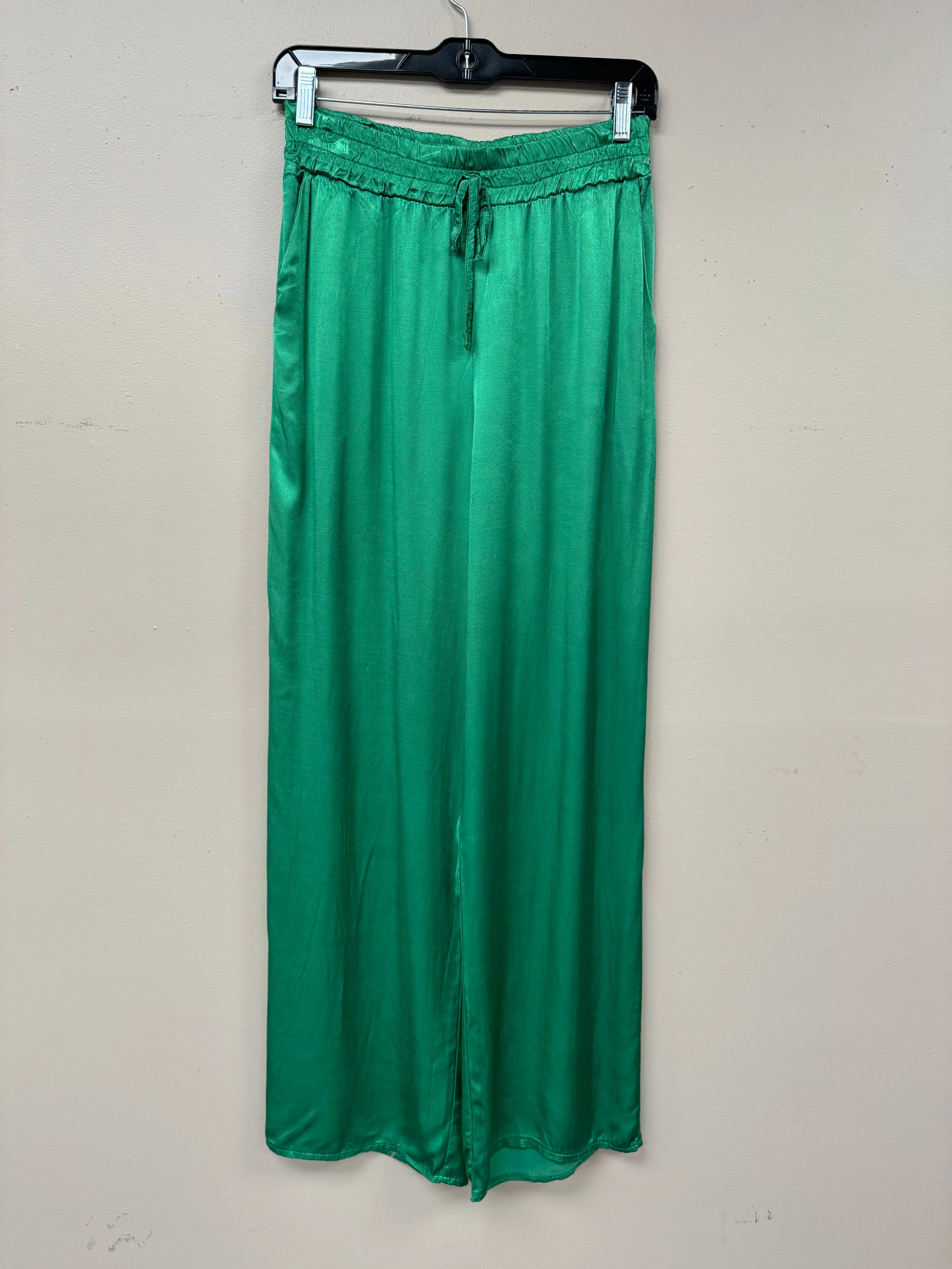 Italian Satin Wide Leg Pants