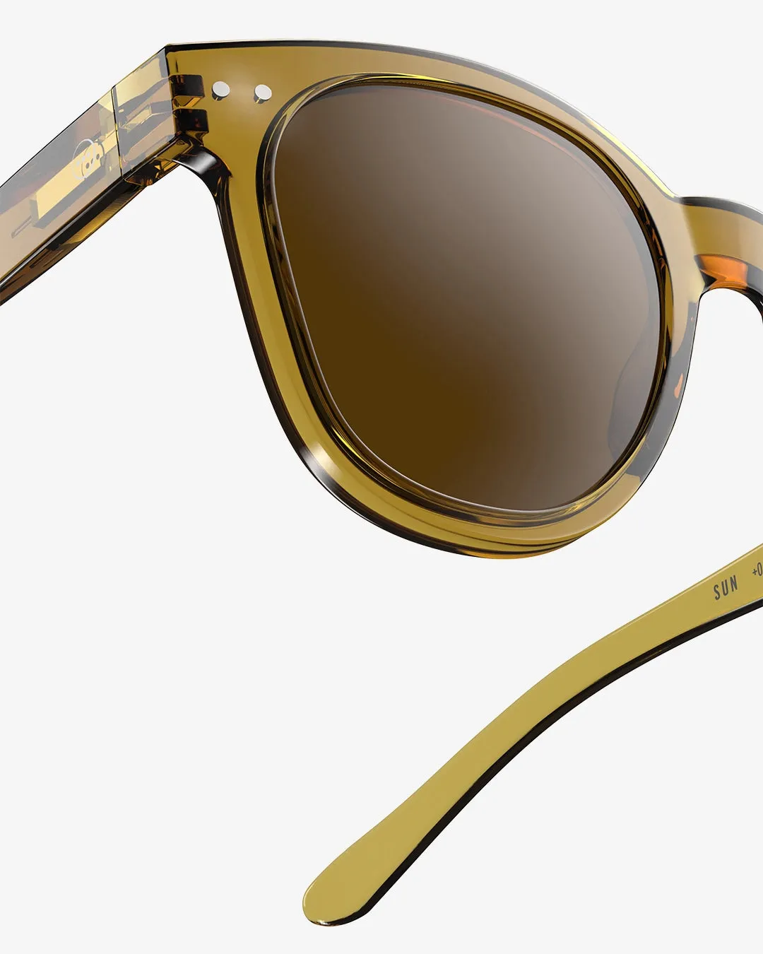 Izipizi N Golden Green Brown Lenses Sunglasses