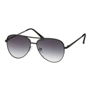 Jade Designer Aviator Sunglasses - Black Frame - Smoke Lens