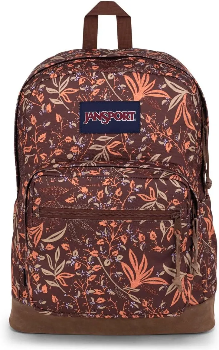 JanSport Right Pack Backpack - Durable Daypack with Padded 15" Laptop Sleeve, Spacious Main Compartment & Integrated Water Bottle Pocket - Floral Tone