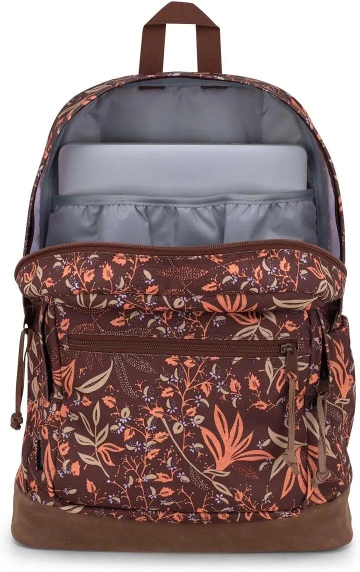 JanSport Right Pack Backpack - Durable Daypack with Padded 15" Laptop Sleeve, Spacious Main Compartment & Integrated Water Bottle Pocket - Floral Tone